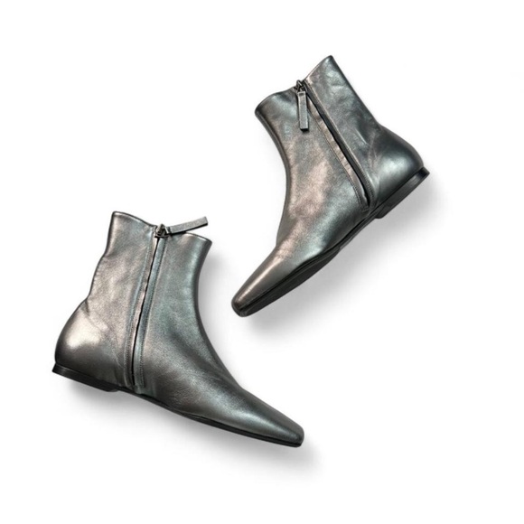 M Gemi Una bootie gunmetal silver ankle boots - Picture 3 of 7